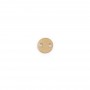 Breloque médaille à graver en Gold Filled 4mm x 6pcs