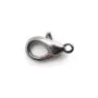 Fermoir mousqueton ,noir , 11.7mm x 1pc