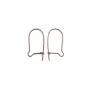 Dormeuse en fil cuivre 18mm x 8.5mm  x 8pcs