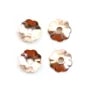 Gold filled rosé 14 carats coupelle en fleur 3x0.76mm x 12pcs