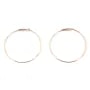 Créoles en gold filled 14 carats rosé 0.7x20mm x 2pcs