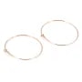 Créoles en gold filled 14 carats rosé 0.7x20mm x 2pcs