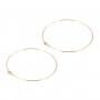 Créoles à décorer 30x0.7mm en gold filled 14 carats x 2pcs