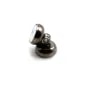 Magnetic round and flat clasps, in black metal of  7 * 5.5mm x 10pcs