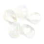 Pierre de lune goutte plate facette x 2pcs