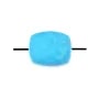 Turquoise reconstituée rectangulaire facette 8x10mm x 1pc 