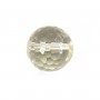 Quartz lemon jaune, de forme ronde facetté, 16mm x 2pcs