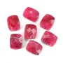 Sillimanite teinté fuchsia rectangulaire facette 8x10mm x 1pc 