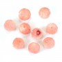 Bambou de mer  Ronde Sculpte 8mm x 4pcs