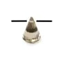 Smoky Quartz faceted pyramid drop x 1pc