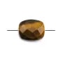 Oeil de tigre rectangulaire facette 8x10mm x 1pc 