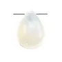 Pierre de lune goutte plate facette x 2pcs