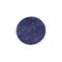Cabochon lapis lazuli, rond plat 12mm x 2pcs