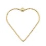 Breloque en forme de coeur , de taille 1x30mm x 2pcs