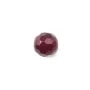 Agate fushia teinted round faceted 8mm x 40 cm 