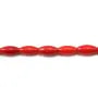 Bambou mer teinte rouge Tonnelet 3x7mm x 40cm