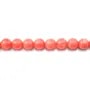 Bamboo mer teinte orange Rond