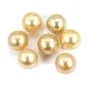 South Sea Pearl, gold, round, 10-10.5mm x 1pc
