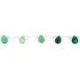 Green agate flat drop 10x14mm x 40cm