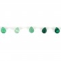 Agate verte goutte plat 10x14mm x 40cm