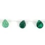 Agate verte goutte plat 10x14mm x 40cm
