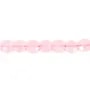 Quartz rose ronde plate facetté 8mm x 40cm