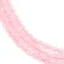 Pink quartz flat round facetted 8mm x 40 cm 