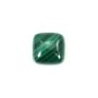 Square Malachite cabochon 9mm x 1pc