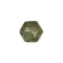Cabochão hexagonal facetado de labradorite 10 mm x 1 unidade