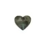 Labradorita facetada corazón cabujón 9x10mm x 1ud