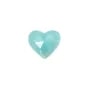 Cabochon Amazonite coeur facetté 9x10mm x 1pc