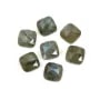 Labradorit Cabochon quadratisch facettiert 9mm x 1pc