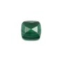 Malachit Quadrat facettiert Cabochon 9mm x 1pc