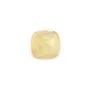 Cabochon Citrine carré facetté 9mm x 1pc