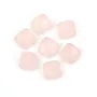 Cabochão quadrado facetado de quartzo rosa 9 mm x 1 unidade