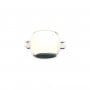 Entrepieza para cabujón cuadrado 9mm - Plata 925 x 1pc