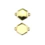 Espaciador para cabujón hexagonal de 10mm - Oro x 1ud