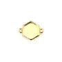 Espaciador para cabujón hexagonal de 10mm - Oro x 1ud