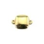 Spacer for 9mm square cabochon - Gold x 1pc