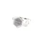 Anello regolabile per cabochon esagonale e rotondo - Argento 925 x 1 pz