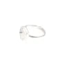 Verstellbarer Ring für 10mm Hexagon-Cabochon - 925er Silber x 1Stk