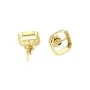 Brinco para cabochão quadrado de 9mm - Ouro x 2pcs