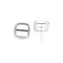 Boucles d'oreilles pour  cabochon carré 9mm - Argent 925 x 2pcs