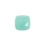Amazonite square faceted cabochon 9mm x 1pc