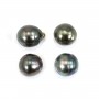 Perle tahiti semi-ronde 9.5-10.5mm x 4pcs