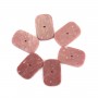 Cabochon Rhodonite rectangle 13.5x20mm x 1pc