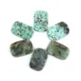 Cabochon Turquoise Africaine rectangle 13.5x20mm x 1pc