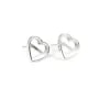 Earring for heart cabochon 9x10mm - Silver 925 x 2pc