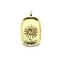 Pendentif support pour cabochon rectangle & rond - Doré x 1pc