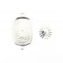 Intercalaire pour cabochon rectangle & rond - Argent 925 x 1pc